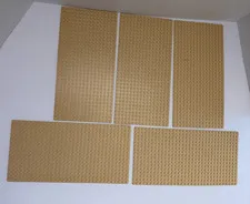 LEGO 16 x 32 Stud Tan Beige Baseplates Lot of 5 Base Plates