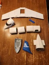 LEGO City 7893 Passenger Plane Cockpit Parts Pieces Wings Engines Aircraft Lot