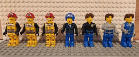 Lot Of 7 Vintage Lego Jack Stone Minifigures Collection Retired
