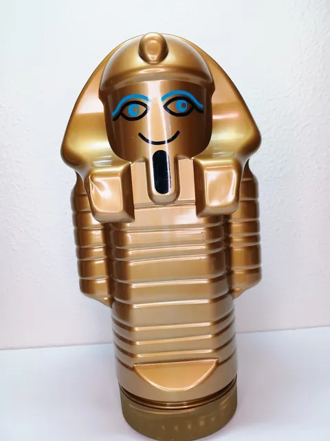 Lego 5909 Mummy Storage Container Vintage Egyptian Pharaoh Gold Desert 1998 13"