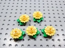 LEGO Lot of 5 Yellow Flowers Plants Minifig BU