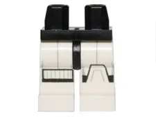 LEGO® Part 970c01pb35 - Hips and White Legs with SW Stormtrooper Black