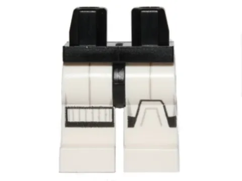 LEGO® Part 970c01pb35 - Hips and White Legs with SW Stormtrooper Black