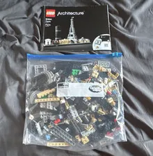 LEGO Architecture 21044 Paris Skylines Bulk Lot Mixed Pieces w/ Instructions Box