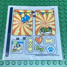 LEGO Sticker Sheet for Set 41664 Mia's Pug Cube New Authentic Decals