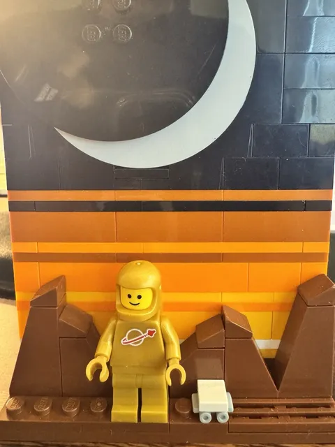 Lego Pearl Gold And Dark Turquoise Classic Space. Idea 230/Idea 227. Set 21358