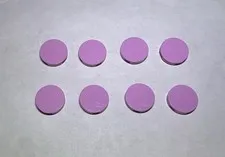 Lego Lot Of 8 Light Purple / Pink 2x2 Round Flat Tiles Tile City Part