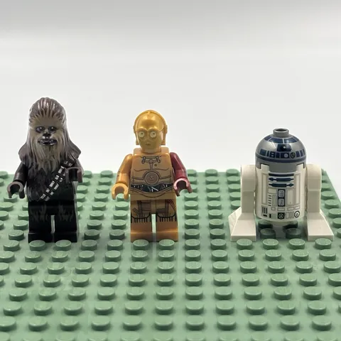 LEGO Star Wars Minifigure Lot of (3) - Chewbacca, C-3PO & R2-D2