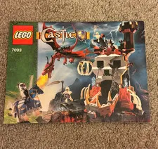 Lego Castle: Skeleton Tower (7093) Instruction Manual No Bricks Very Good
