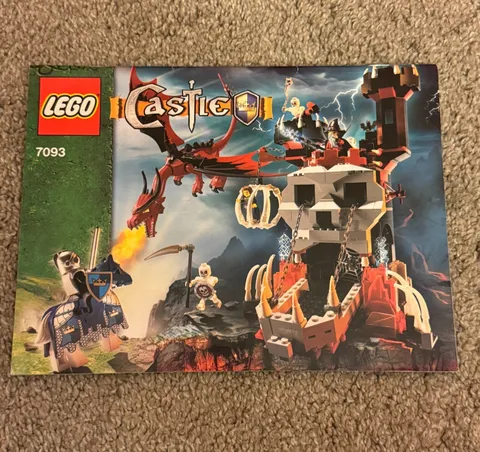 Lego Castle: Skeleton Tower (7093) Instruction Manual No Bricks Very Good