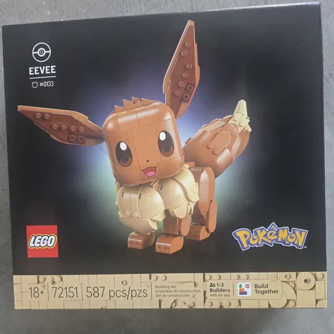 LEGO Pokémon Eevee Build Together Complete Set 72151 587 Pcs 18+ brand New 