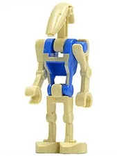LEGO® Minifigure Star Wars sw0300 Battle Droid Pilot w/Blue Torso w/Tan Insignia