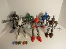 Lego Bionicle Set of 6 Rahkshi Complete with Kraata 8587-8592