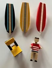 LEGO BEACH CHAIR LARGE MINIFIGURE CUSTOM COLORS  ADDON FOR SET #10279 NEW