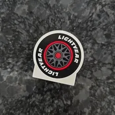 Lego Duplo Lightyear Car Tire Disney Pixar Cars Movie Printed Block Accessory