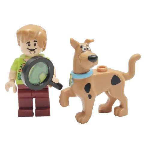 Lego Scooby Doo & Shaggy Rogers Minifigures Mystery Machine Crime Solving Pair