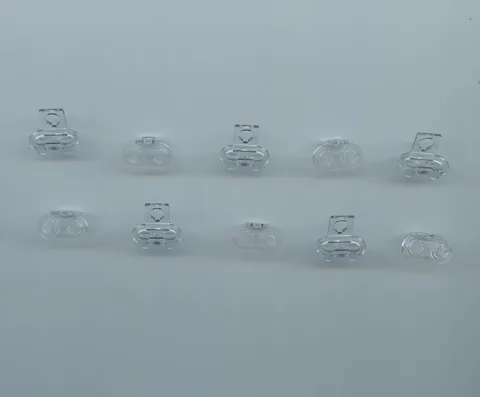 LEGO x 10 Trans-Clear Minifigure Neck Bracket with 2 Back Studs 18986