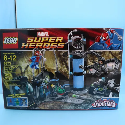 VINTAGE Lego 6873 Marvel SUPER HEROES Spider-Mans Doc Ock Ambush Sealed Box