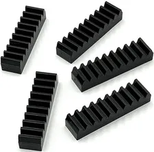 Lego 5 New Black Technic Gear Racks 1 x 4 Parts