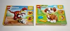 LEGO Creator Sets Lot 31382 Puppy 336 PCS & Creator 31379 Dinosaur 283 PCS NEW