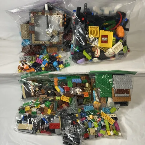 LEGO Bulk Lot Assorted Bricks Plates Pieces Parts Minifigures ~4.5lbs