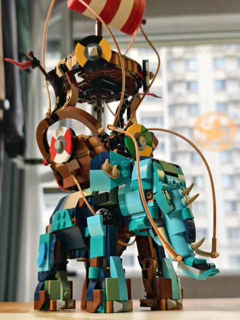 MOC LEGO Viking War Elephant Parts Set, 776 Pieces
