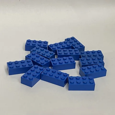 Lego 3001 Blue Replacement Parts Pieces Lot of 14