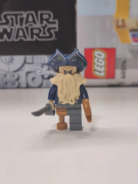 NEW Pirates Of The Caribbean Davy Jones Custom Lego Minifigure Black Pearl 4184