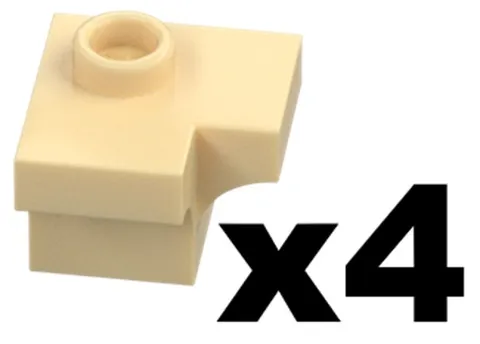 Lego Part 38585 Tan ARCH Corner 1 1/2 x 1 1/2 Qty 4 TN4