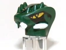 LEGO® Part 98146pb01 - Minifigure, Head, Modified Snake with Horns (Lizaru)