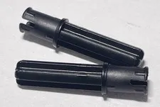 LEGO® 18651 Technic, Axle 2L with Pin with Friction Ridges Black (Choose Option)