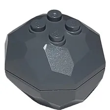 Lego Rock 30294c01 Dark Bluish Gray 4x4 Octagonal Boulder 30293 30294