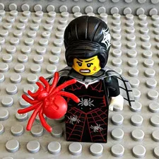 LEGO Spider Lady Minifigure - Series 14 Monsters w/ Red Spider Accessory 71010