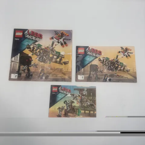 Lego 70812 And 70800 The Lego Movie Instruction Manuals 