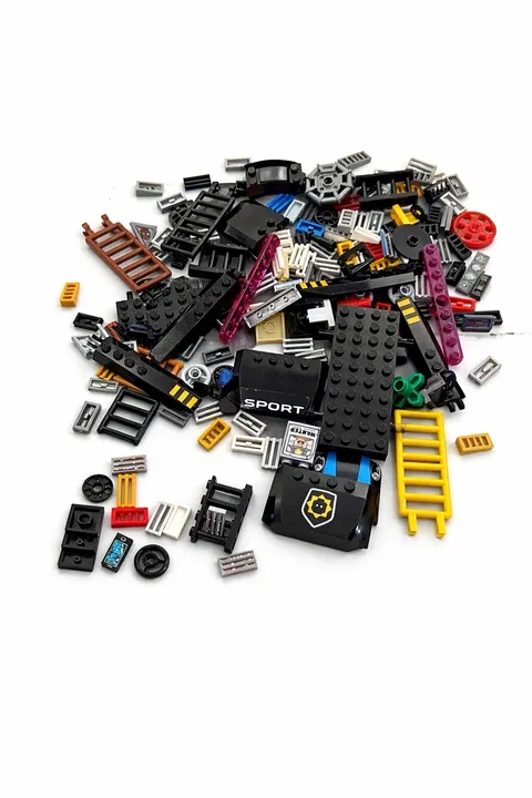 100+ Genuine LEGO City Vehicle Parts Bulk Lot Police Car Ladders Grilles Mix