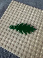 LEGO Palm Leaf/Fern Frond Piece – Green, with Technic Connector