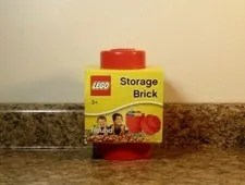 LEGO Round Stackable Storage Brick With 1 Knob #4030 Red NEW