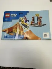 LEGO City Stunt Park 60293 Instruction Manual Booklet Blue English 2021 Toy