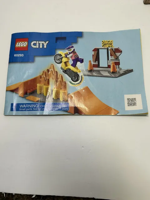 LEGO City Stunt Park 60293 Instruction Manual Booklet Blue English 2021 Toy