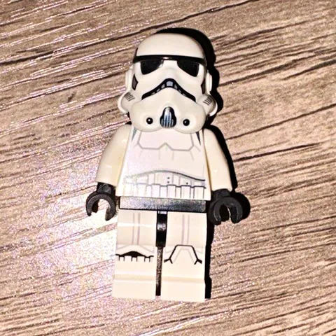 LEGO Star Wars Stormtrooper Minifigure Figure with Helmet, Plastic, Ages 4+