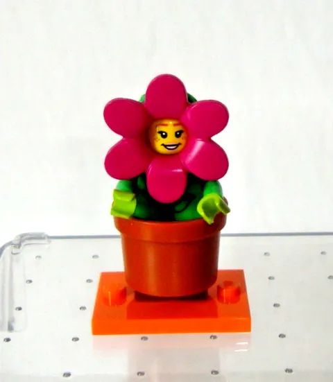 Lego Minifigure - 71021 - Series 18 Party - #14 Flower Pot Costume Girl - 2018