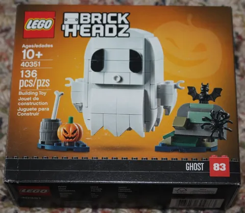 Lego Halloween BrickHeadz Ghost 40351.  136 pieces. New in a sealed box. Retired