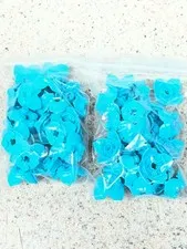 Lot Of 50 NEW Lego 15469 Medium Azure Blue Plant Leaves 2x2 With 4 Petals Flower