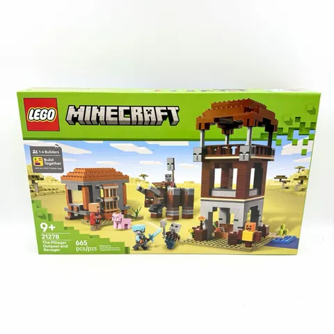 LEGO Minecraft The Pillager Outpost & Ravager Building Toy 21278 - New Sealed