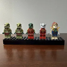 LEGO Legends of Chima Warriors Minifigure Lot of 5 Eris Laval Cragger no weapons