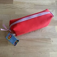 LEGO x Target Collection Red Pink Pencil Case Cosmetic Bag New with Tag
