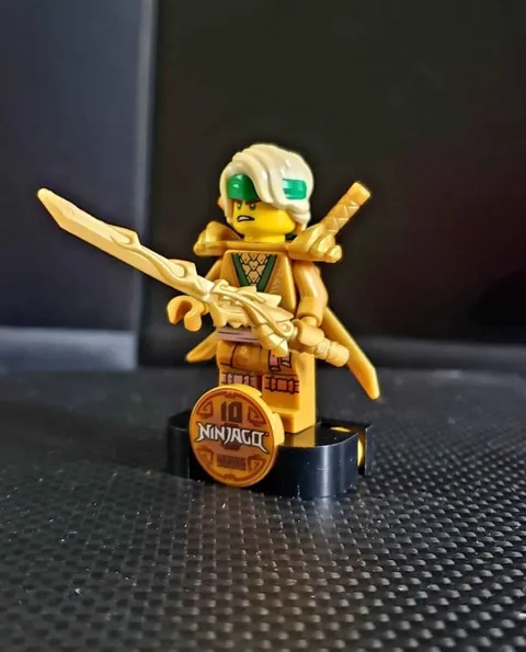 Lego Lloyd Minifigure 10th Anniversary Golden Ninjago 71735 njo0640 Dragon Sword