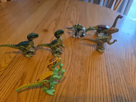 Authentic LEGO Jurassic Park Lot of 6 Dinosaur Figures 