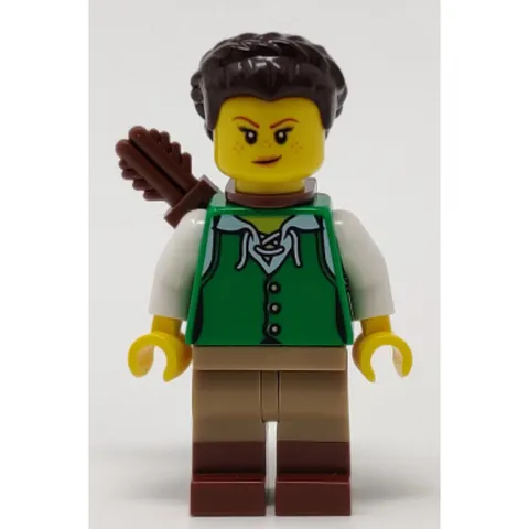 LEGO Ideas Medieval Female Archer Minifigure idea083 w/ Quiver New