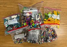 Huge Vintage LEGO Lot, 13 lbs ++ Sorted Bricks, Tires, Accessories, Misc.